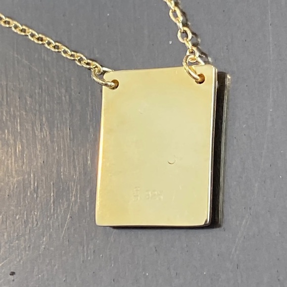 Savvy Cie Jewels 18K Gold Vermeil CZ Script Initial Pendant Necklace Letter E - Picture 5 of 8